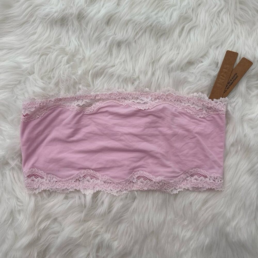 Skims Fits Everybody Lace Bandeau Cherry Blossom Multi Size Medium